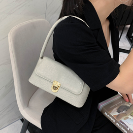 [GIRLS GOOB] Women's Crocodile Leather Pattern Mini Shoulder Bag Tote Bag Handbag, China OEM
